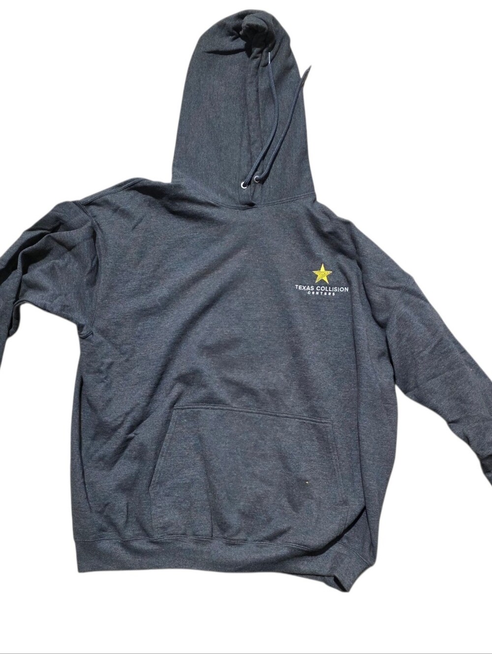 Texas Collision Centers Dark Gray Hooded Pullover Sweatshirt